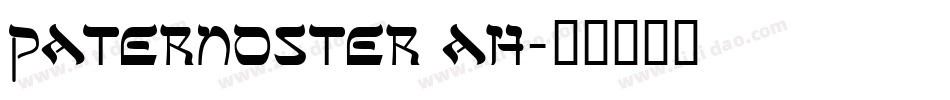 Paternoster AH字体转换